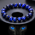 Wholesale Tiger Eye Stone Bracelet for Men Jewelry Yoga Healing Handmade Elastic High-quality Natural Gemstone Bracelet Bangle