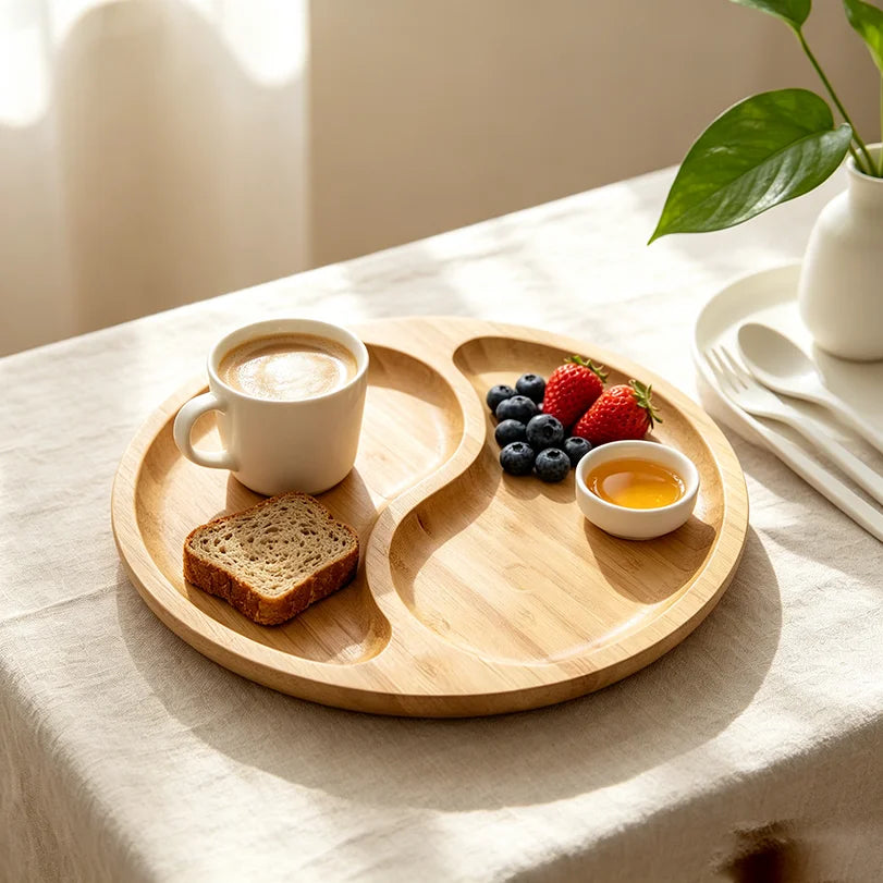 Decoration Craft Tray Crystal Collector Essential Oil Organizer Handmade Engraved Wooden Tray Customized Shape Crystal Tray
