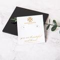 Special Paper Blank Jewelry Display Cards Card Holder for Necklace and Earring Tag and Card Products for Jewelry