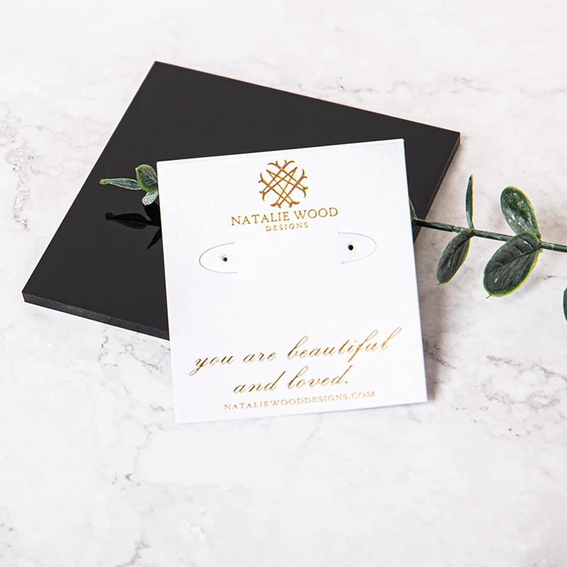 Special Paper Blank Jewelry Display Cards Card Holder for Necklace and Earring Tag and Card Products for Jewelry