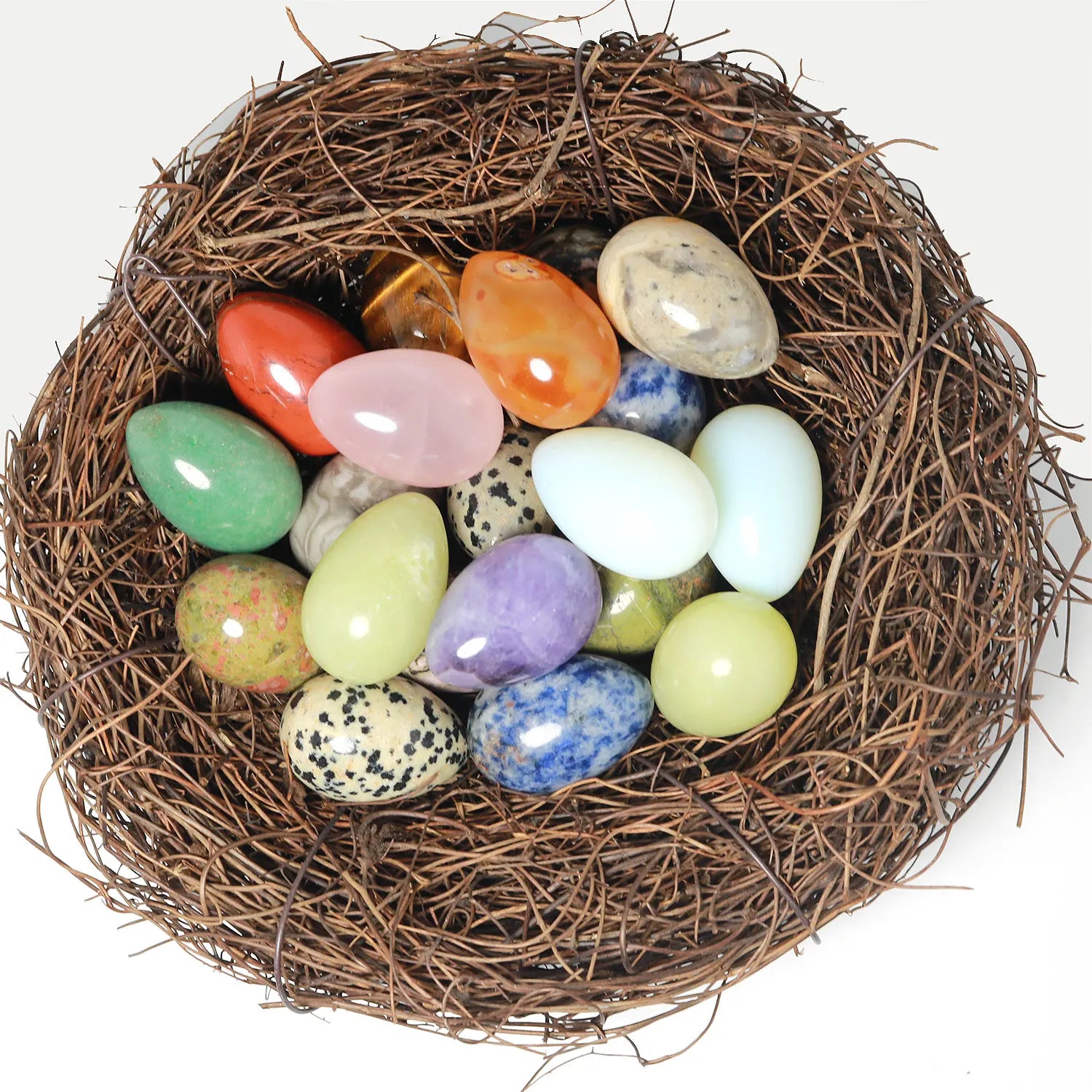 Natural Gemstone Oval Cut Egg Healing Reiki Crystal Semi-Precious Stone for Home Decor Pocket Protection Wholesale Gift