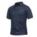 Blue and Olive Green Camouflage Polo T Shirt Fast Dry With Collar With Chest Zip Pocket