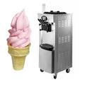EU warehouse Sihao Vertical Soft Ice Cream Machine with GMCC double compressors and LCD Touch Screen Commercial  Ice Cream Maker With 2+1 Flavors