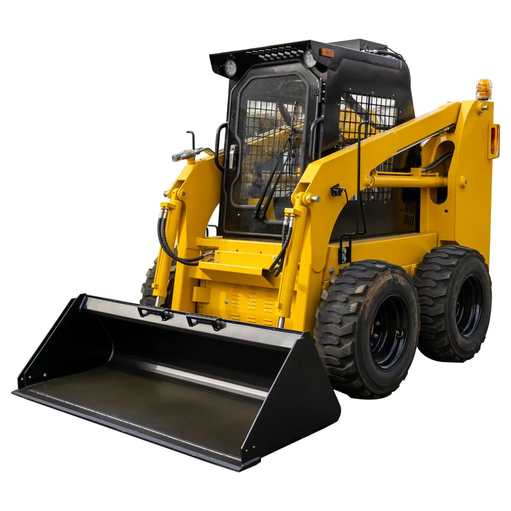 HT60 Hydraulic System Closed Cabin Skid Steer Loader with Attachments