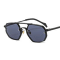 2022 Vintage Polygon Steampunk Sunglasses for Men and Women Modern UV400 Lenses Shades Sun Glasses with Irregular Metal Frame