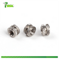 Factory Price in Stock M2 M2.5 M3 M4 M5 M6 M8 Brass H62 Threaded Insert Nut Hot Melt Insert Knurl Brass Nut