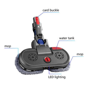 Cordless Motorized Built-in Spray Wet Cleaning Vacuum Cleaner Brush Electric Head for D YSONS V7 V8 V10 V11 Household
