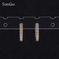Starsgem Diamond Earrings Jewelry 10k 14k Solid Gold Lab Grown Diamond Hoop Earrings