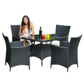 Rattan Woven Nordic Restaurant Outdoor Table Modern Wicker Woven Dining Chair Rattan Restaurant Chair