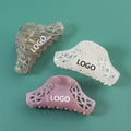 CUSTOM LOGO 3000+ COLORS Mixed Color Cellulose Acetate Acrylic Large Size Hair Claws Clips for Women Girls 222583