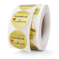 Thank You for Your Patronage Stickers Blue Color  Sheet Custom Design Stickers Kraft Paper Roll
