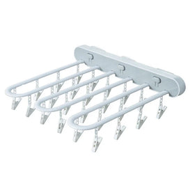 Multi Functional Pressing and Folding Drying Rack Socks and Towel Windproof Storage Rack with Clip