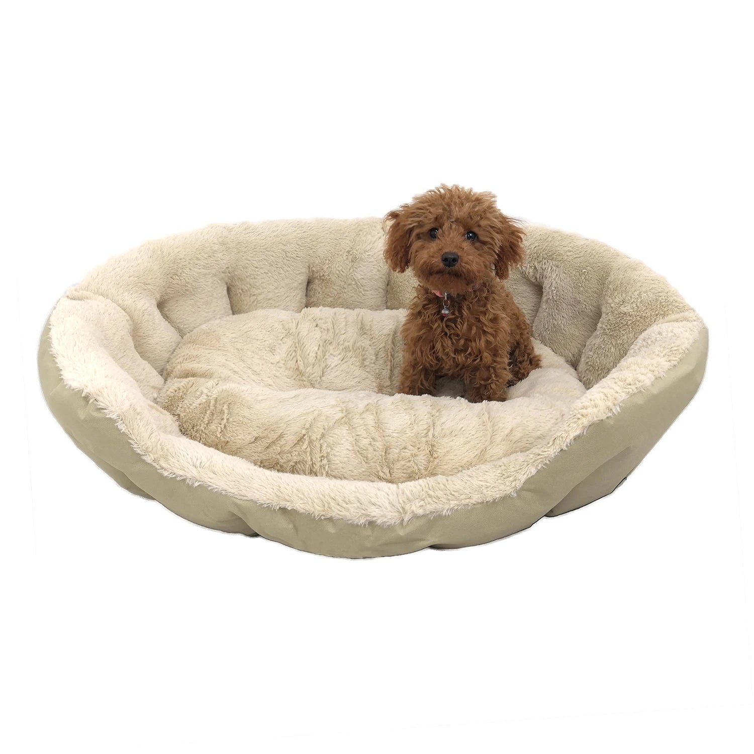 YangyangPet Plush Soft Washable Easily pp Cotton Polygon Shape Dog Pet Bed for Large Dogs