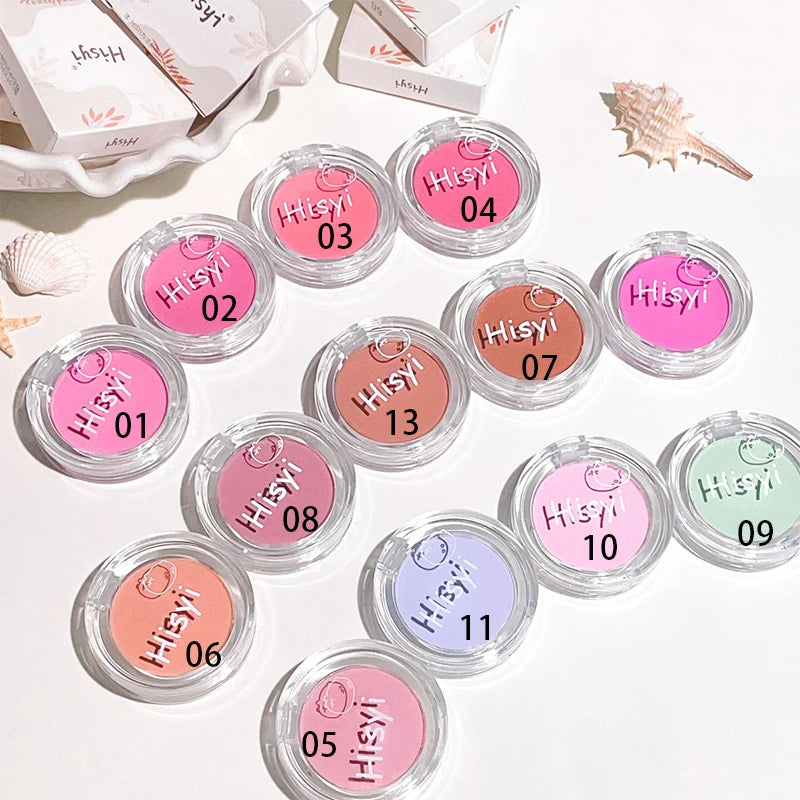 High Quality Blusher Matte Nude Makeup Naturally Glows Single Color Rouge Blusher Plate