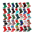 Wholesale Funny Santa Xmas Holiday Socks Men Cartoon Merry Christmas Cotton Crew Socks