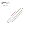 6MM Wide Stainless Steel Byzantine Chain Necklace for Men Women Durable Silver Tone Fashion Jewelry Sets