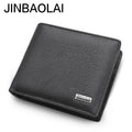 Simple and Distinguished Short Men's Business Wallet First Layer Cowhide Genuine Leather Wallet