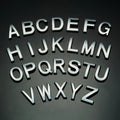 Custom Plastic Plating Gold Silver 0-9 3D Number Letter Car Sticker Emblem Badge Fashion Casting Metal Technique Stylish Label