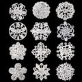 Hot Sale Pearl Pin Brooch Wholesale Custom Flower Color Brooch Pin Set Wholesale Crystal Women Brooches Accessories