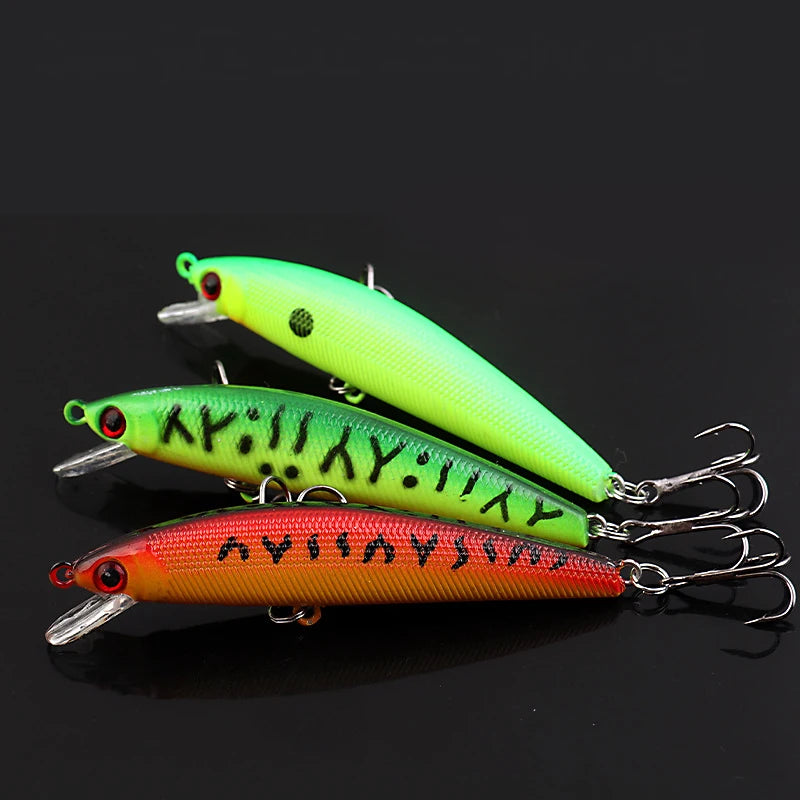 Wholesale Peche 10 Colors 8.7Cm 7.6G Fishing Bait Minnow Hard Lure Luminous Baits Abs Plastic Lure Wobbler Lure Fishing
