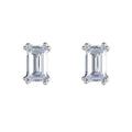 CZCITY Jewelries Ladies Cut CZ Stud Earrings 925 Sterling Silver Cubic Zirconia Stone Stud Earring