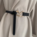 The Spot Wholesale PU Leather Belt Female Thin Waist Belt Collocation Suit Soat Knotting Decorative Show Thin Belt