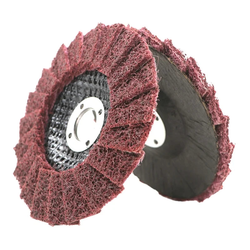 4-Inch Medium Fine Coarse Grit Surface Conditioning Flap Disc Abrasive Tool for Polishing Stainless Steel & Rust Removal