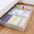 Y8240 Medium Under Bed Storage Box for Kids 100L Folding Cloth Organizer Eco-Friendly Sustainable Square Shape Toy Storage