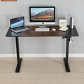Electric Sit Stand Gaming Desk Standup Desk Office Computer Table Adjustable Desk White Colorblock Design