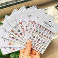 Acrylic Embossed Foam Sculpture Three-dimensional Snowflake Reindeer Christmas Nail Art Stickers