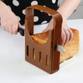 Plastic Bread Slicer Guide Bagel Sandwich Toast Slicer Cutting Guide for Homemade Bread Cakes Bagels Loaf Cutter Machine 1 PCS