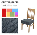 Cross-border Elastic Home and Hotel Dining Chair Parsons Chair Cover Corn Grain Velvet Chair Seat Cover