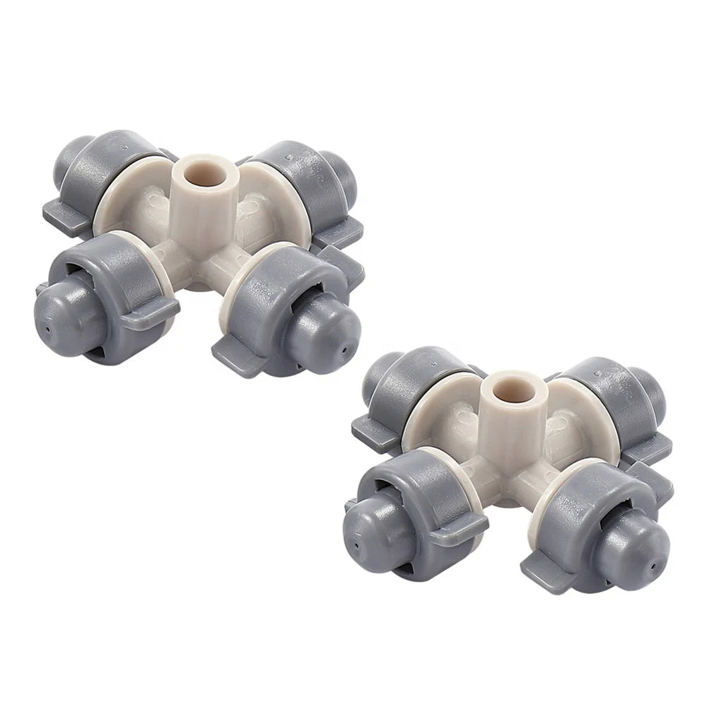 Garden Cross Fogger Misting Nozzles 360 Degree Irrigation Fogger Sprinkler Micro Nozzles MegaBDM