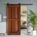 Wish Modern Solid Wood Interior Barn Sliding Doors with Anti-Theft Feature for Living Room Hotel Residential Use 5 Year Warranty