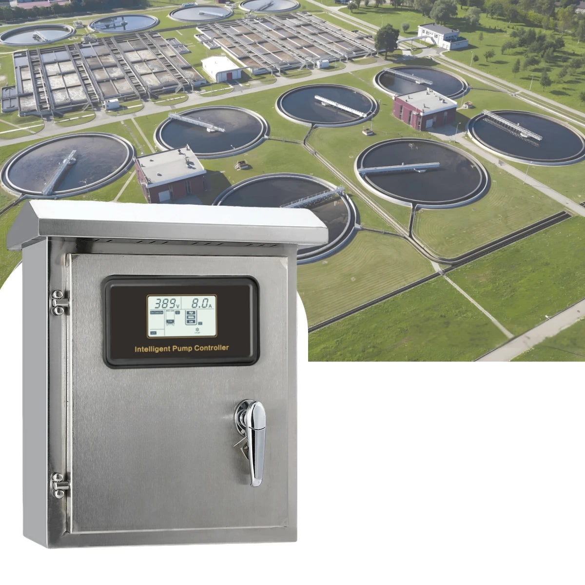 A2 4KW/415VAC Submersible Sewage Pump Controller Dual Control Panel for Drainage Water Tank Level Electrical System Sewage Pumps