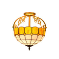 Vintage Handmade Stained Glass Pendant Lamp for Living Room Bedroom Kitchen Lights Tiffany Ceiling Ideas Pendant Light Modern