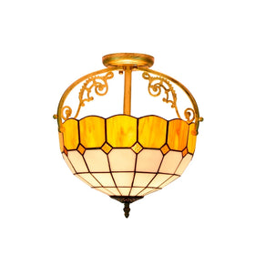 Vintage Handmade Stained Glass Pendant Lamp for Living Room Bedroom Kitchen Lights Tiffany Ceiling Ideas Pendant Light Modern