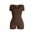One Piece Sportswear Bodysuit  Women Fitness Sports Jumpsuit Seamless Gym   Ribbed Gym Training Running Dance Wear
