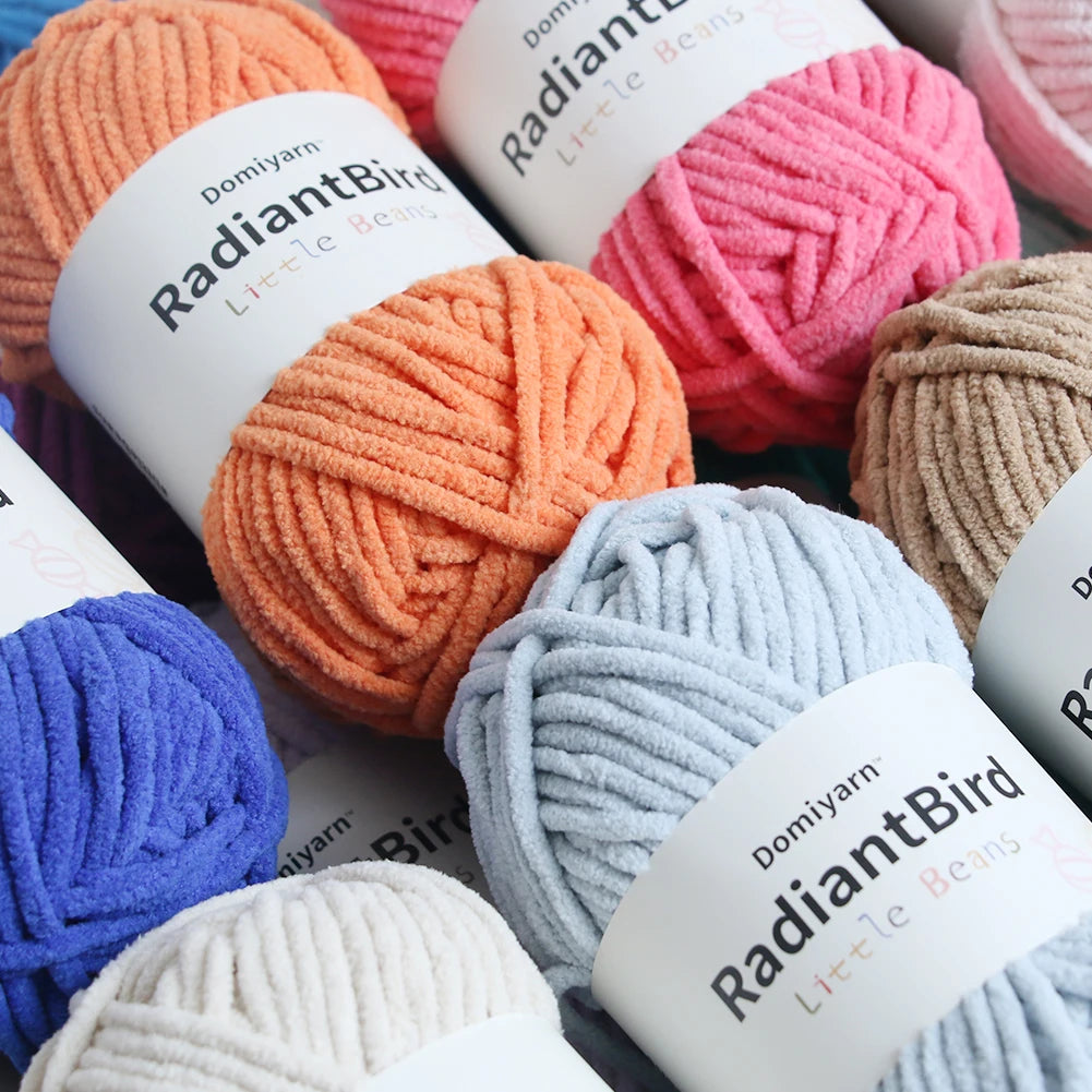 Little Beans 50g/55m Oem/Odm Customized Blanket for Scarf Blanket Chunky Polyester Yarn