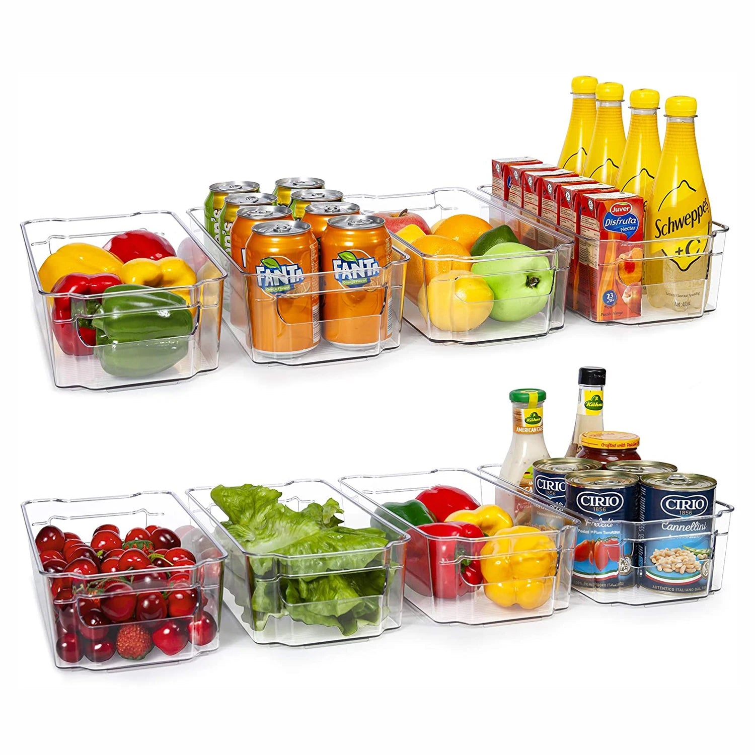 Fridge Drawer Fresh-keeping Food Storage Cabinet Pull-out Refrigerator Containers Transparent Box Bins Separate Fridge Organizer