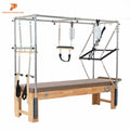 Full Trapeze Wood Yoga Training Equipment Fitness Reformer Bed Pilates cadillac