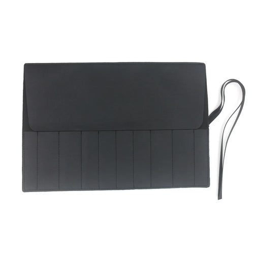 (ALCT-ST021 only bag) 10 Slots PU Leather Chef Tool Roll Bag Portable Kitchen Culinary Utensil Organizer for Plating Tools