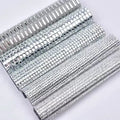 Square Crystal Rhinestone Mesh Hotfix 24*40cm Rhinestone Sheet Bag Shoe Decoration Glass Beads Iron on Transfer Wedding