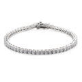 Sparkling Moissanite with Certificates 925 Sterling Silver 3mm Moissanite Tennis Bracelet