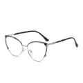2024 Wholesale High Quality Women Anti Blue Light Glasses Frame Custom logo Cat Eye Metal Optical Eyeglasses
