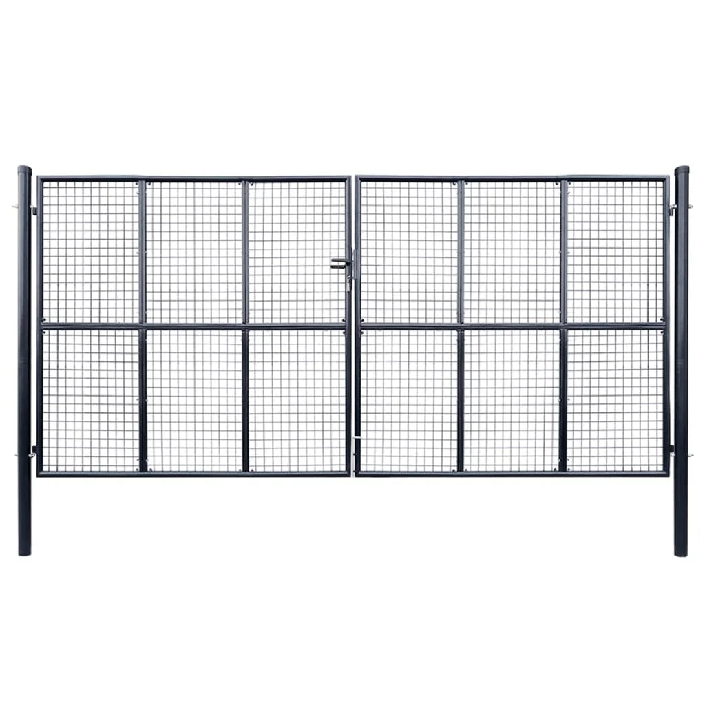 200*315cm Dark Grey Steel Isolation Fence Product Category for Fencing Trellis & Gates
