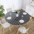 Custom Printing Welcome 30x48 30x72 Inch Vinyl Fitted Waterproof Outdoor Top Table Cover Picnic Table Cover for Party