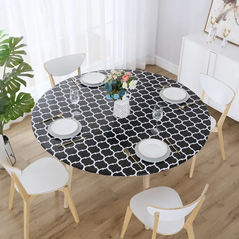 Custom Printing Welcome 30x48 30x72 Inch Vinyl Fitted Waterproof Outdoor Top Table Cover Picnic Table Cover for Party
