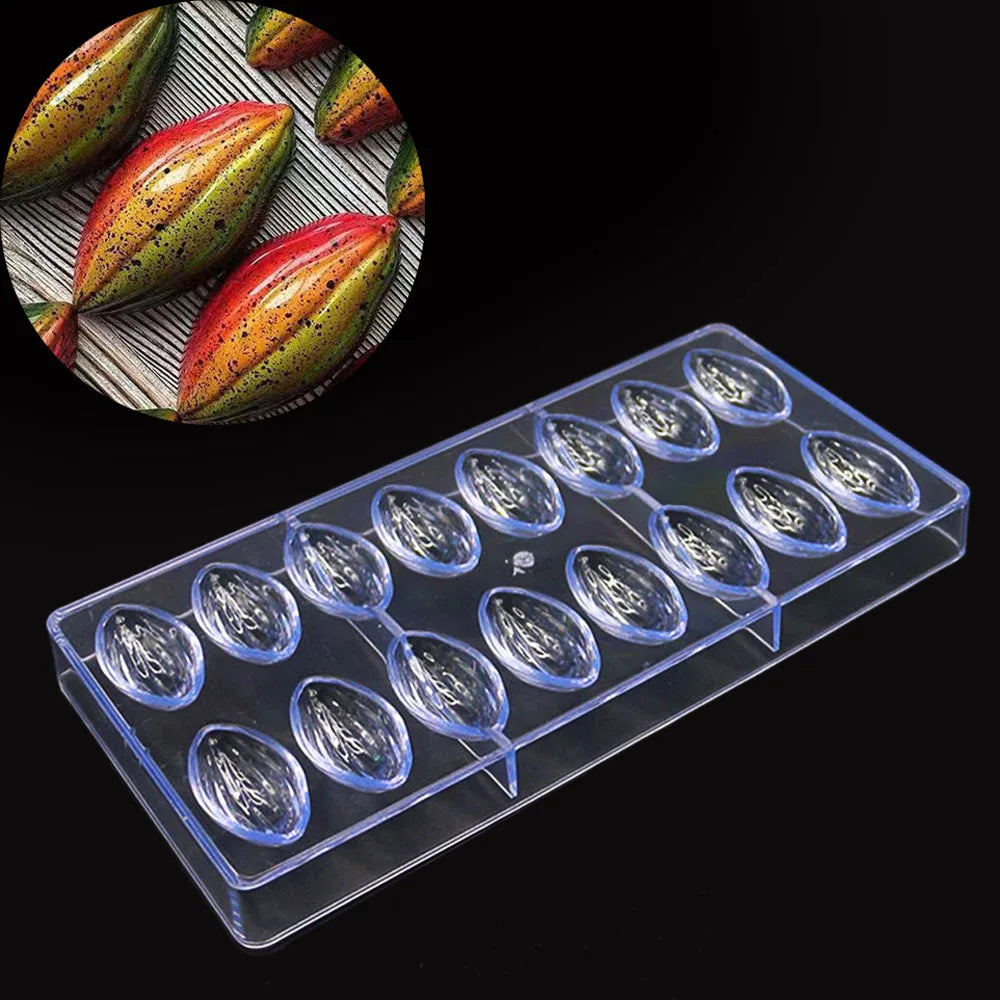 HY 3D Olive Shape Polycarbonate Chocolate Mould