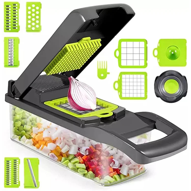 Cortador De Verdura 16 in 1 Manual Multi Kitchen Helper Food Processor Chopper Slicer Vegetable Cutter